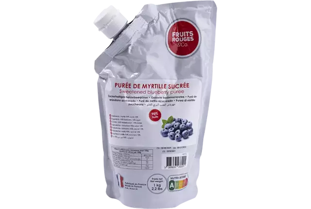 Fruitpuree bosbes 1kg stuk